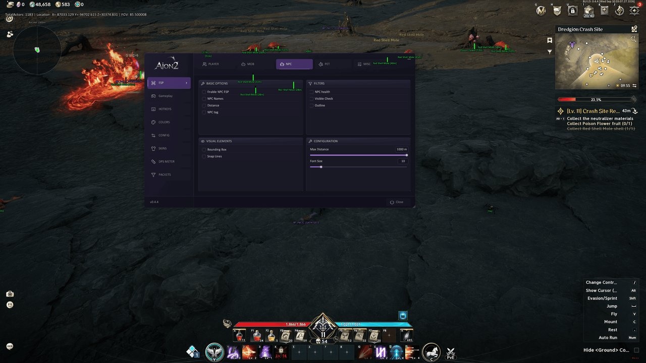 Screenshot 2 — Shack cheat for Aion 2