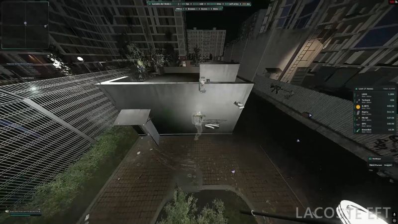 Скриншот 3 — приватный чит Lacoste для Escape from Tarkov