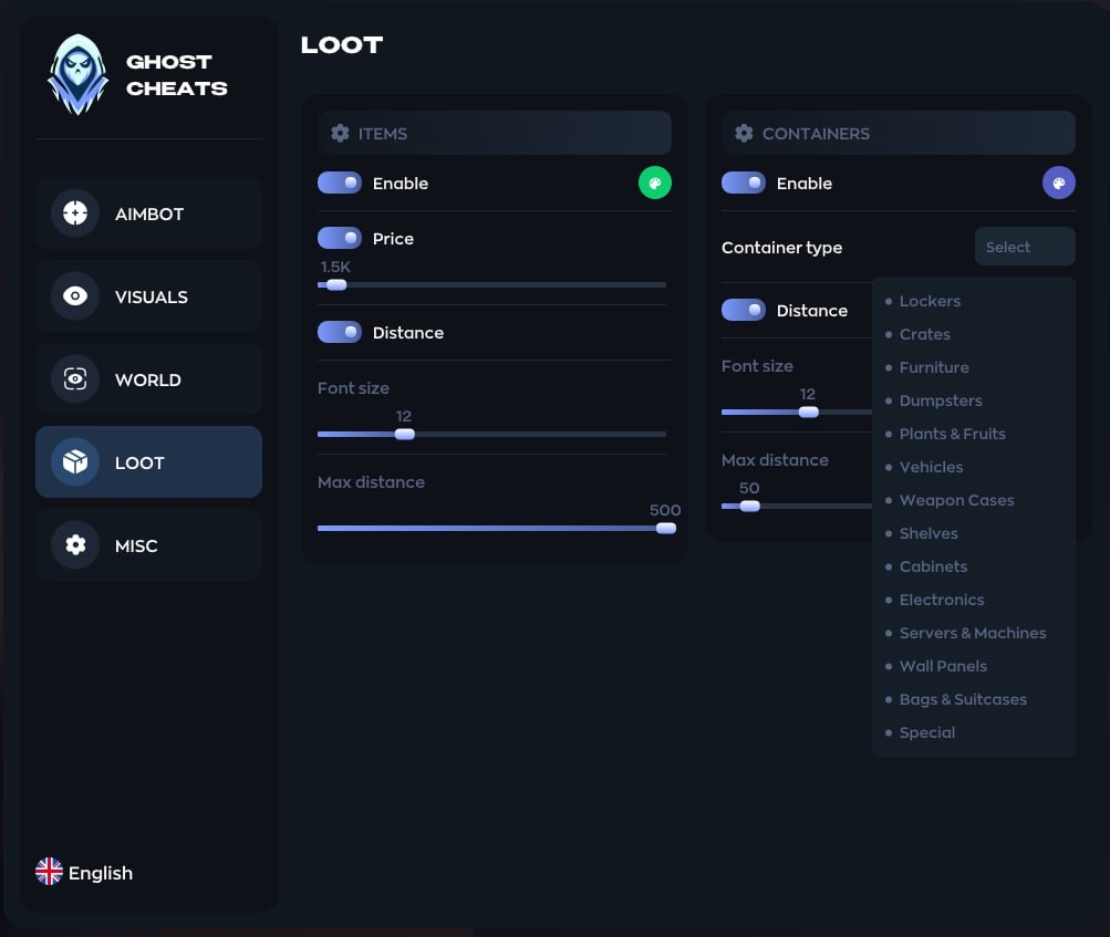 Screenshot 1 — Ghost cheat for Meccha Chameleon