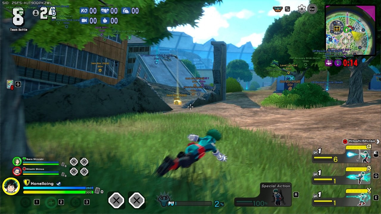 Screenshot 1 — Arcane cheat for My Hero Ultra Rumble