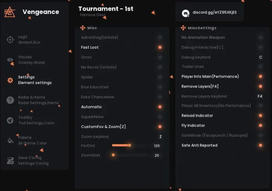 Vengeance для Rust