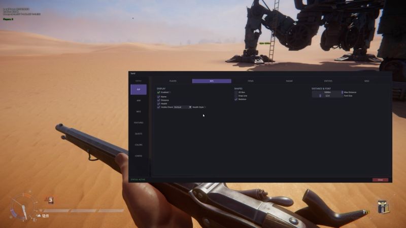 Скриншот 2 — приватный чит Shack для Sand: Raiders of Sophie